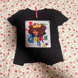 Black Queen Graphic Kids Tee